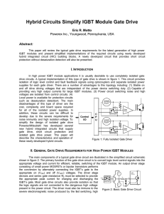 Hybrid Circuits Simplify IGBT Module Gate Drive