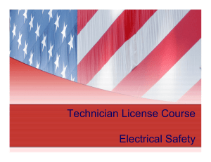 Technician License Course Electrical Safety