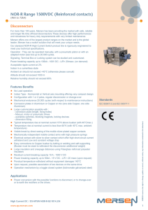 NOR-R Range 1500VDC (Reinforced contacts)