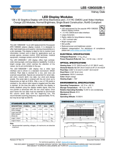 LEE-128G032B-1 LED Display Modules