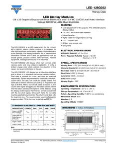 LED Display Modules LED-128G032