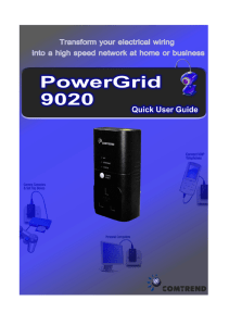 Black Powerline Adapter (PG9020) user guide