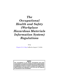 (Workplace Hazardous Materials Information