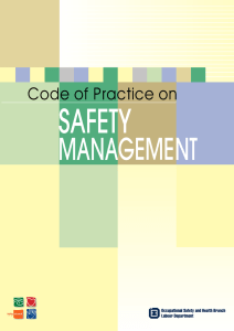 CODE OF PRACTICE On Safety Management