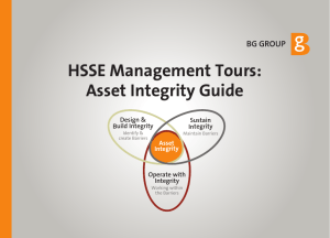 HSSE Management Tours: Asset Integrity Guide