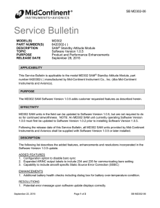 Service Bulletin - Mid-Continent Instruments and Avionics