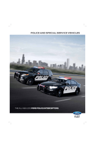 POLICE AND SPECIAL SERVICE VEHICLES