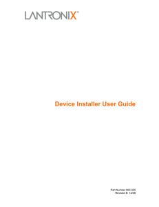 DeviceInstaller User Guide