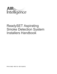 ReadySET Aspirating Smoke Detection System Installers Handbook