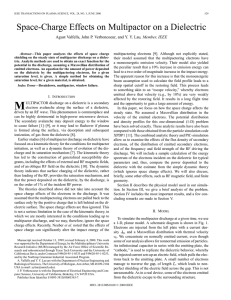 Space-charge effects on multipactor on a dielectric