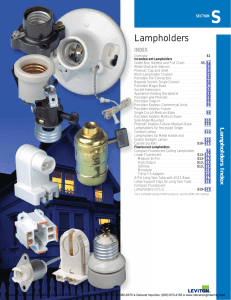 Lampholders - Steven Engineering