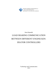 load sharing communication between different engine/gen