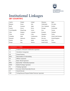 Institutional Linkages
