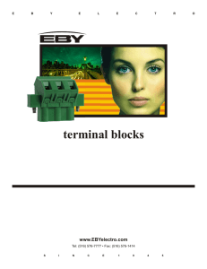 terminal blocks - EBY Electro Inc.
