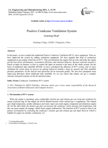 Positive Crankcase Ventilation System