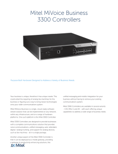Mitel MiVoice Business 3300 Controllers