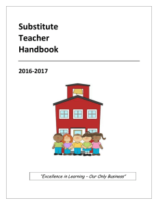 Substitute Teacher Handbook - Poway Unified School District