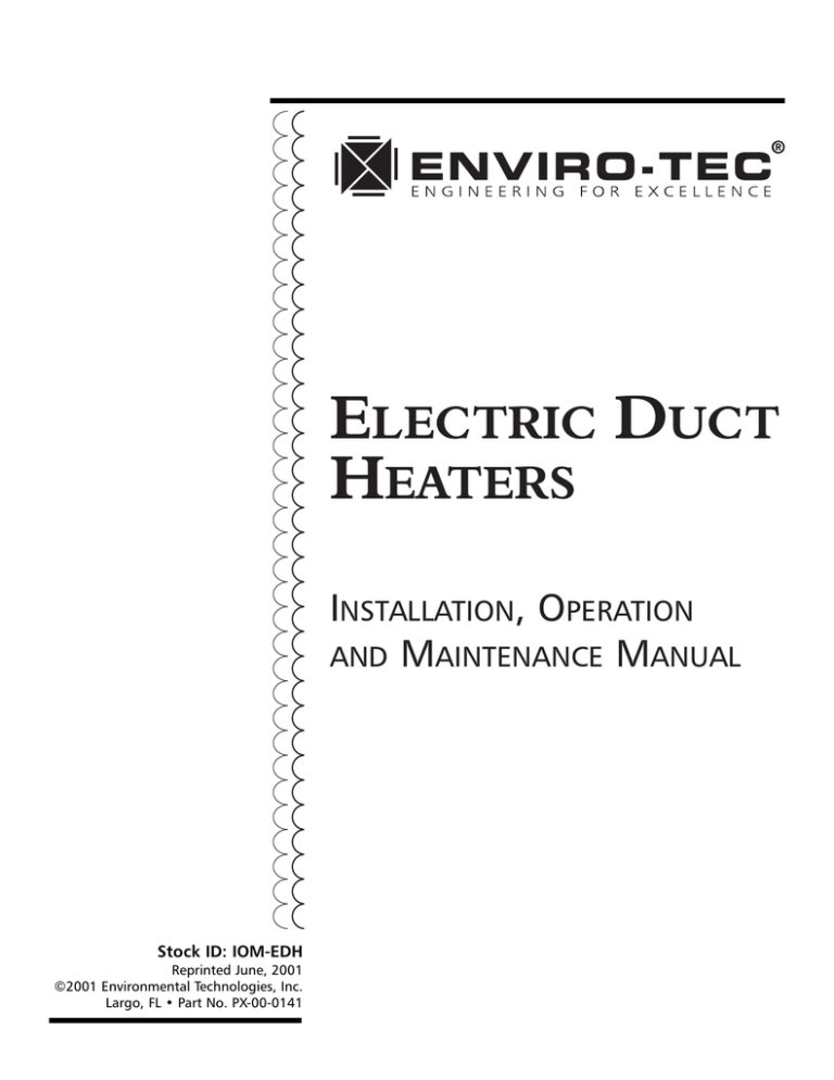 electric duct heaters EnviroTec