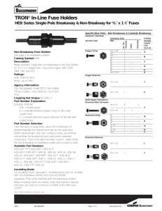 TRON® In-Line Fuse Holders