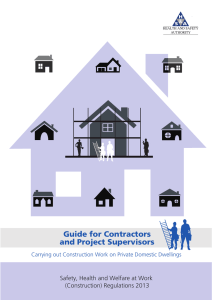 Guide for Contractors and Project Supervisors
