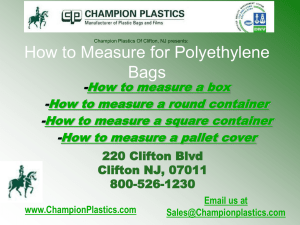How to Measure for Polyethylene Bags