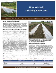 How to Install a Floating Row Cover