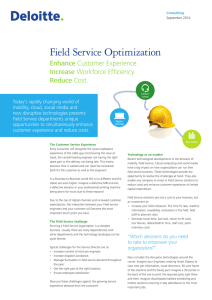 Field Service Optimization