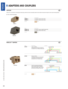 ADAPTERS AND COUPLERS