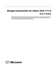 Design Constraints User`s Guide