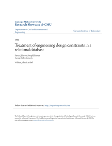 Treatment of engineering design constraints