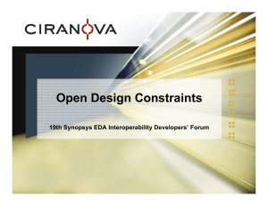 Open Design Constraints