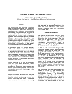 Verification of Optical Fiber and Cable Reliability