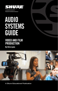 Audio Systems Guide for Video and Film Production