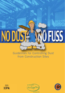 Guidelines for Controlling Dust from Construction Sites