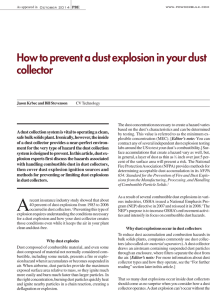 How to prevent a dust explosion in your dust collector