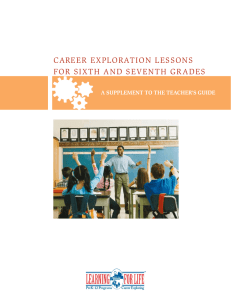 Career exploration lessons For sixth and seventh