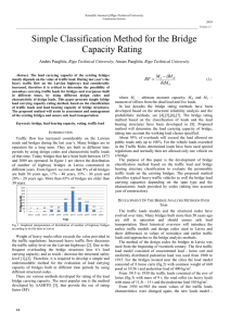 Simple Classification Method for the Bridge Capacity Rating