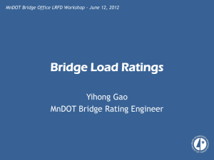 Bridge Load Ratings