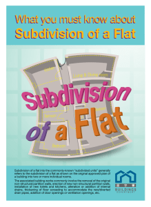 What you must know about Subdivision of a Flat