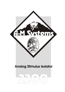 Analog Stimulus Isolator