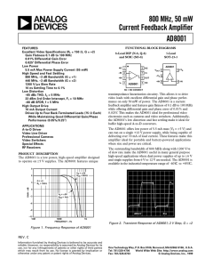 AD8001 Data Sheet