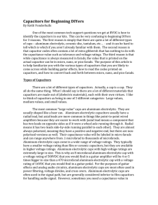 Capacitors for Beginning DIYers