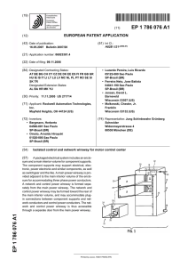 Isolated control and network wireway for motor control center