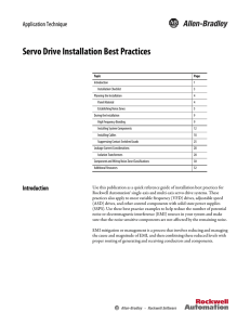 Servo Drive Installation Best Practices