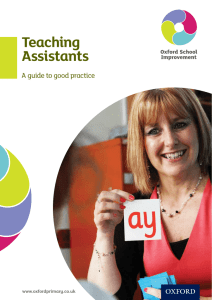 Teaching Assistants - Camden`s TDS Online