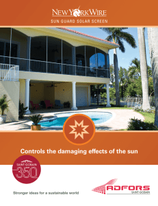Controls the damaging effects of the sun