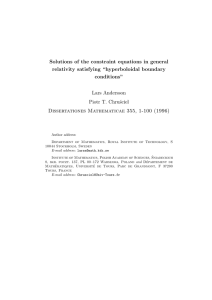 Solutions of the constraint equations in general relativity satisfying