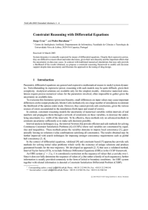 Constraint Reasoning with Differential Equations