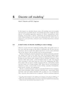 6 Discrete cell modeling