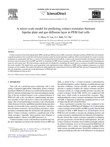 A micro-scale model for predicting contact resistance between